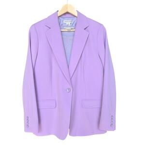 PENDLETON Women Vintage Wool Blazer Silk Knit Top Set L Old Money Pastel Preppy